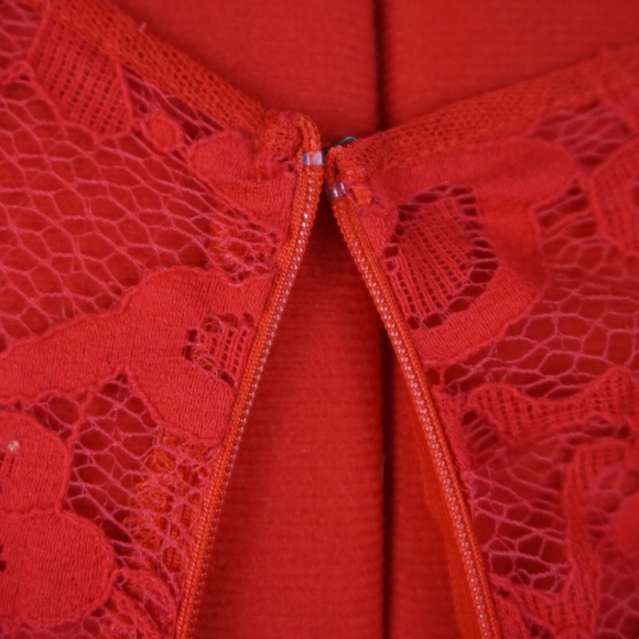 ModCloth (BB Dakota) "When the Night Comes" Red Lace Dress - Picture 8 of 14